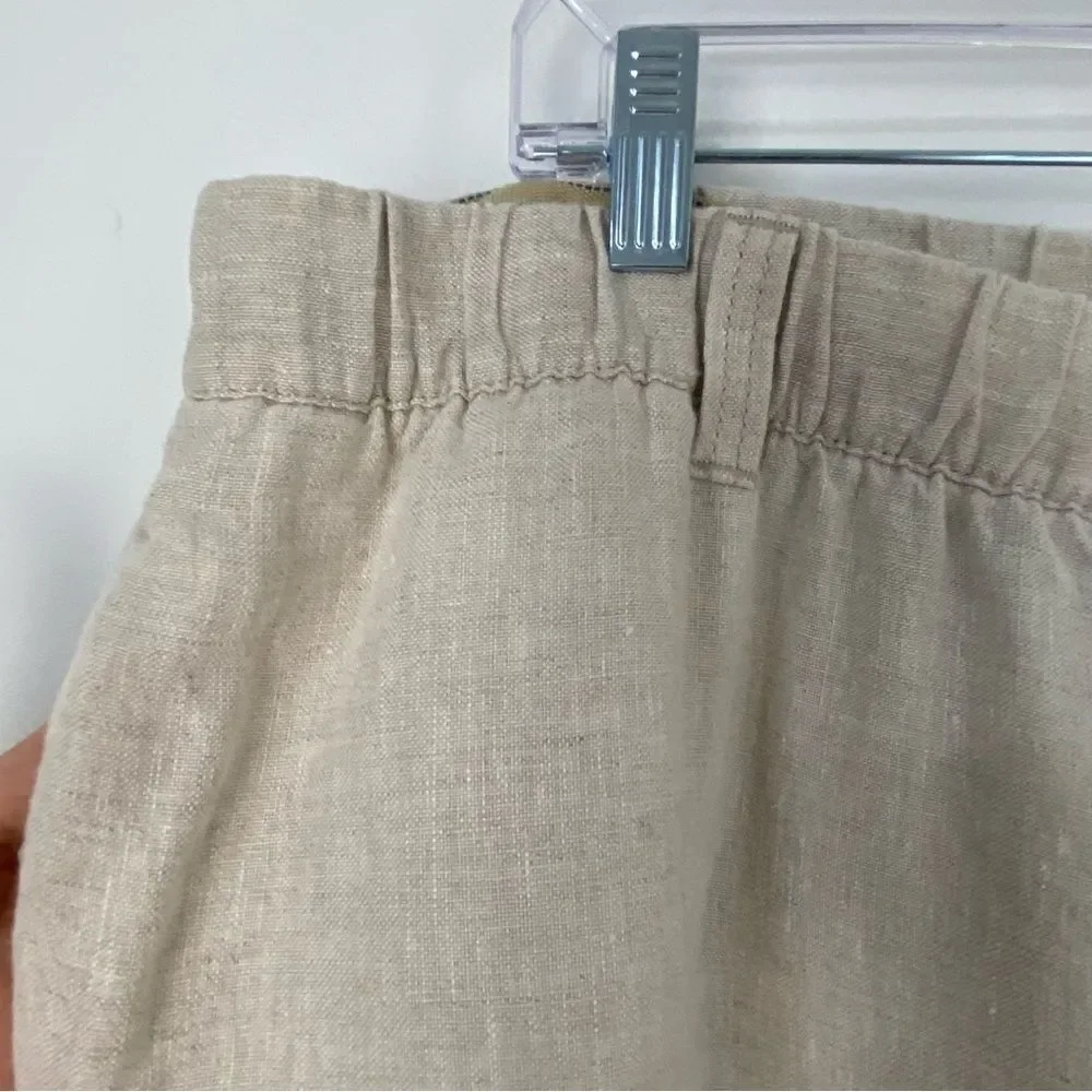 Caribbean Men’s 42 Cream Linen Chino‎ Trousers Relaxed Vacation Resort Cruise